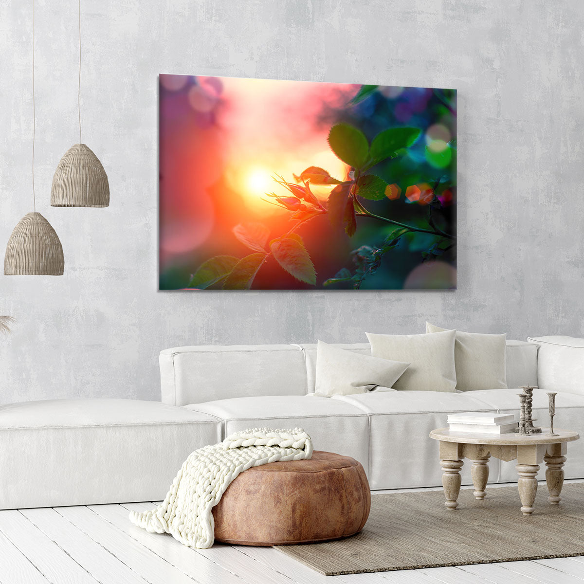 Rosebuds at sunset Canvas Print or Poster - Canvas Art Rocks - 6