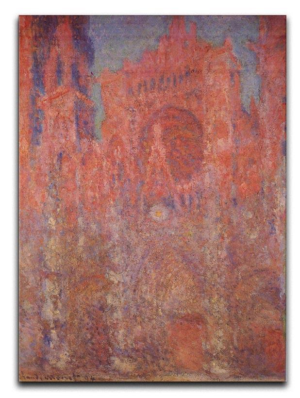 Rouen Cathedral Facade by Monet Canvas Print & Poster  - Canvas Art Rocks - 1