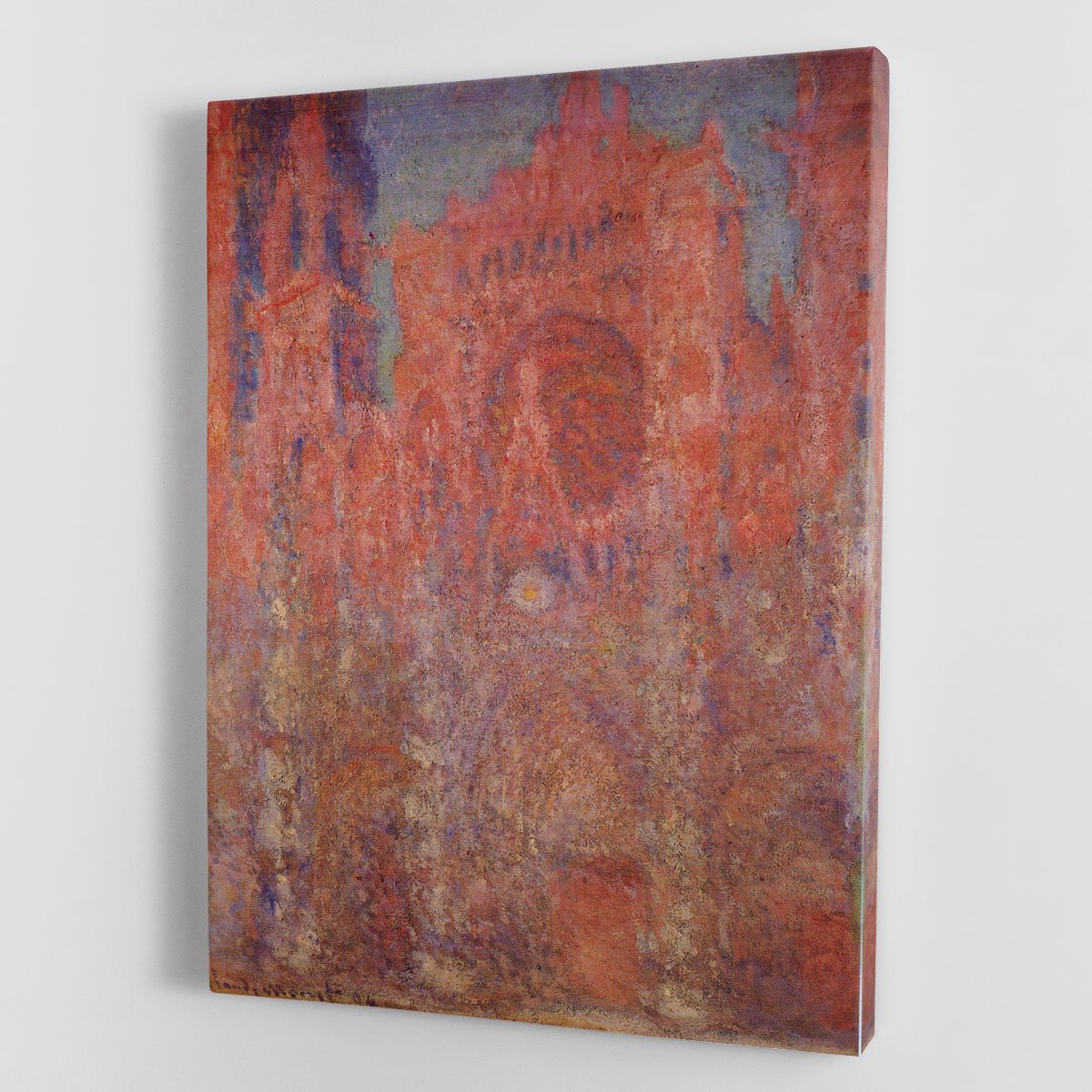 Rouen Cathedral Facade by Monet Canvas Print or Poster