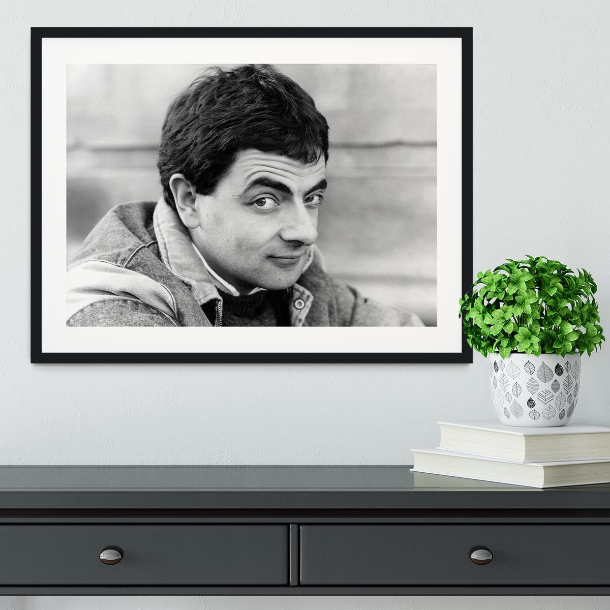 Rowan Atkinson Framed Print - Canvas Art Rocks - 1