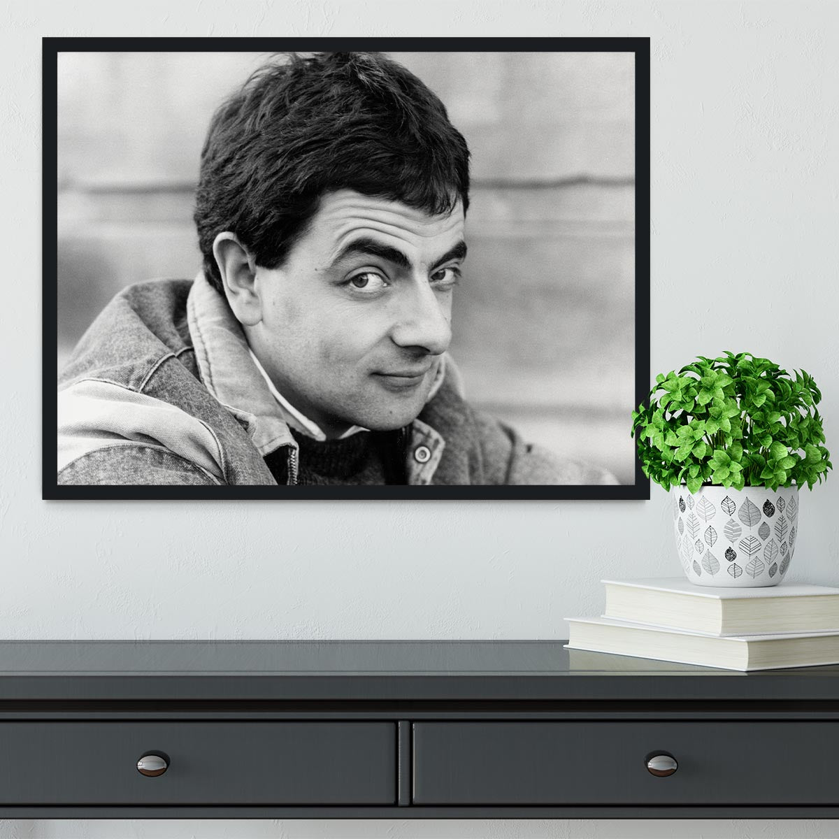 Rowan Atkinson Framed Print - Canvas Art Rocks - 2