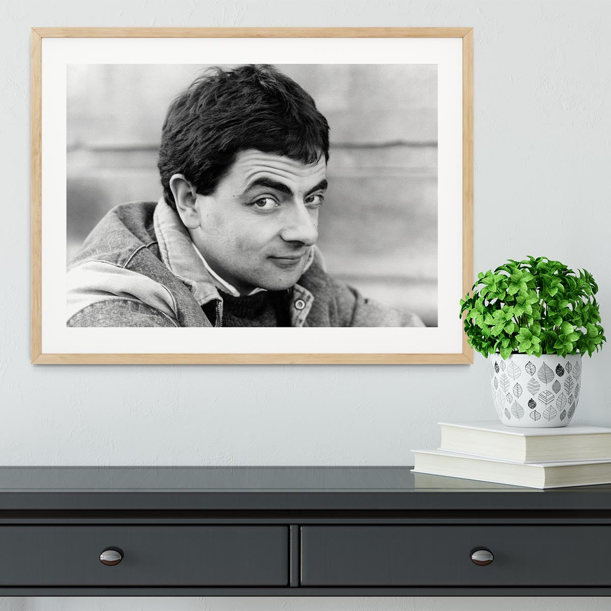 Rowan Atkinson Framed Print - Canvas Art Rocks - 3