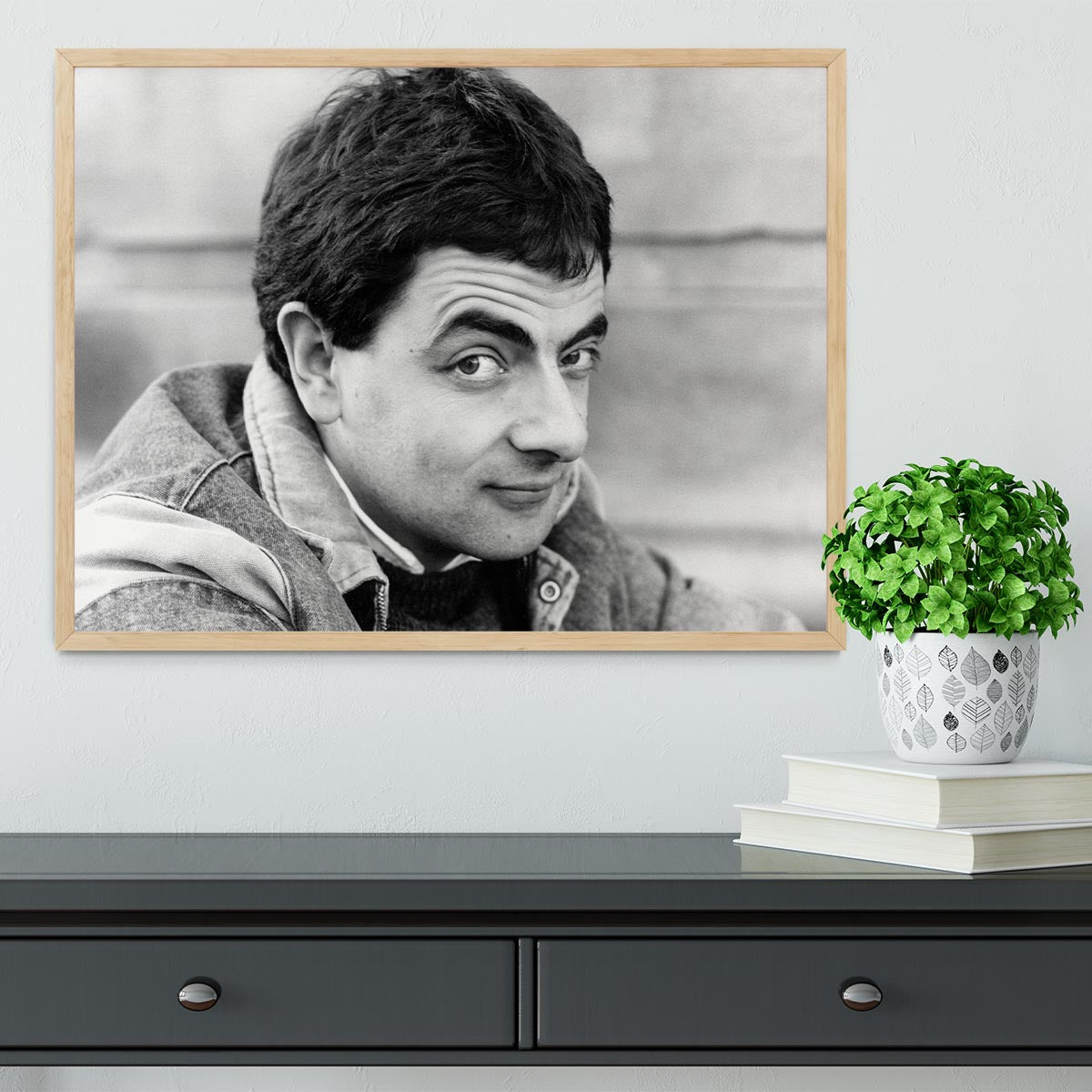 Rowan Atkinson Framed Print - Canvas Art Rocks - 4