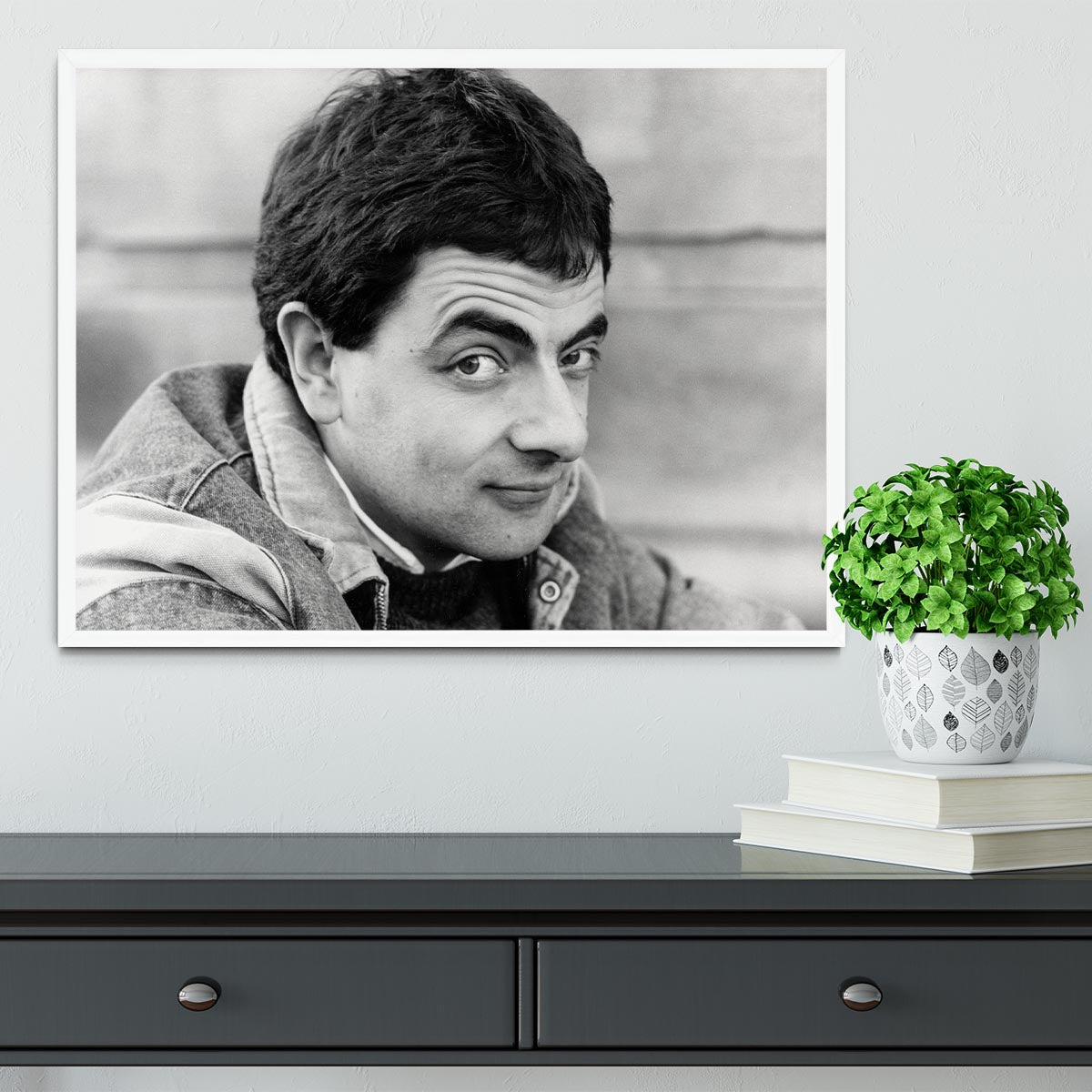 Rowan Atkinson Framed Print - Canvas Art Rocks -6