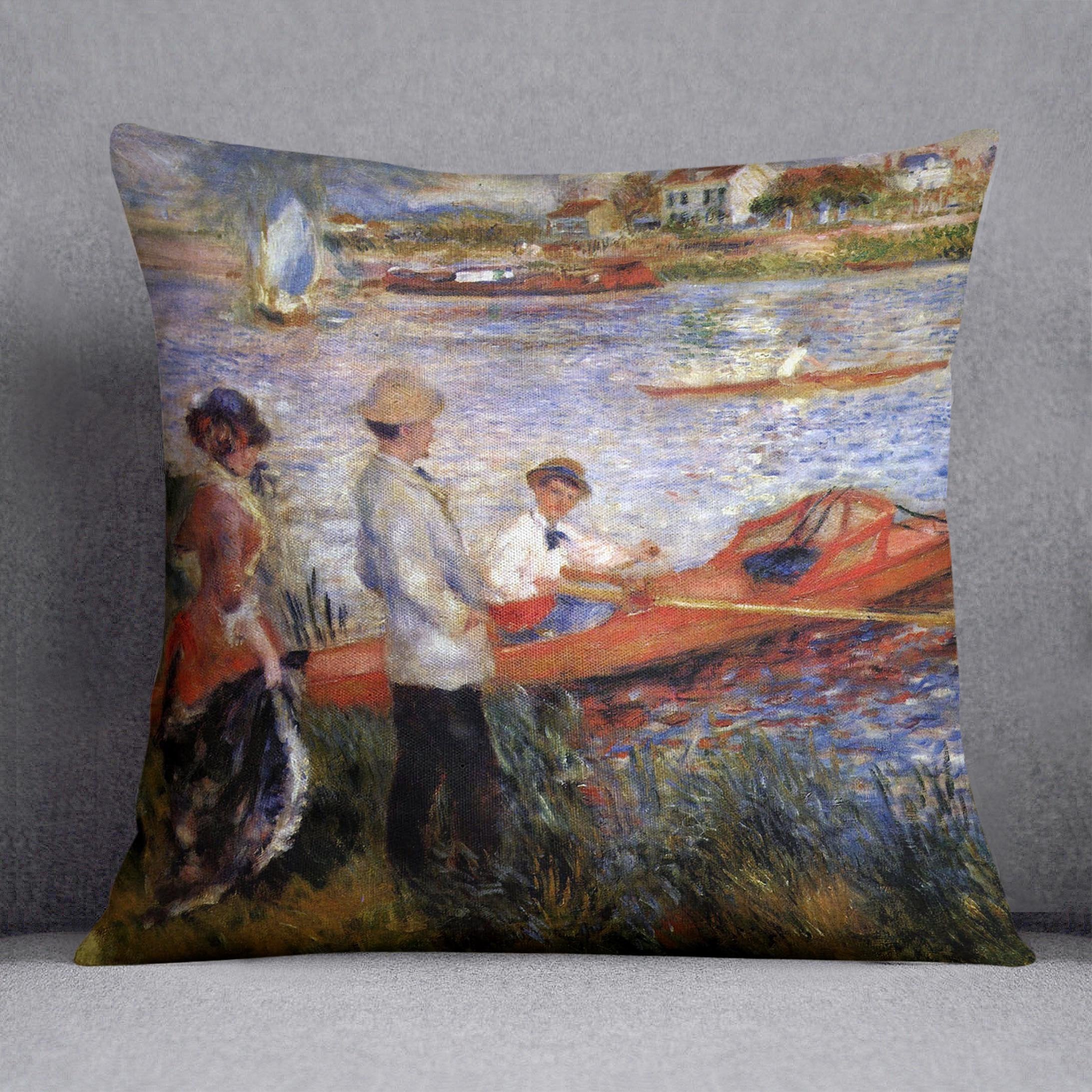 Rowers from Chatou by Renoir Throw Pillow