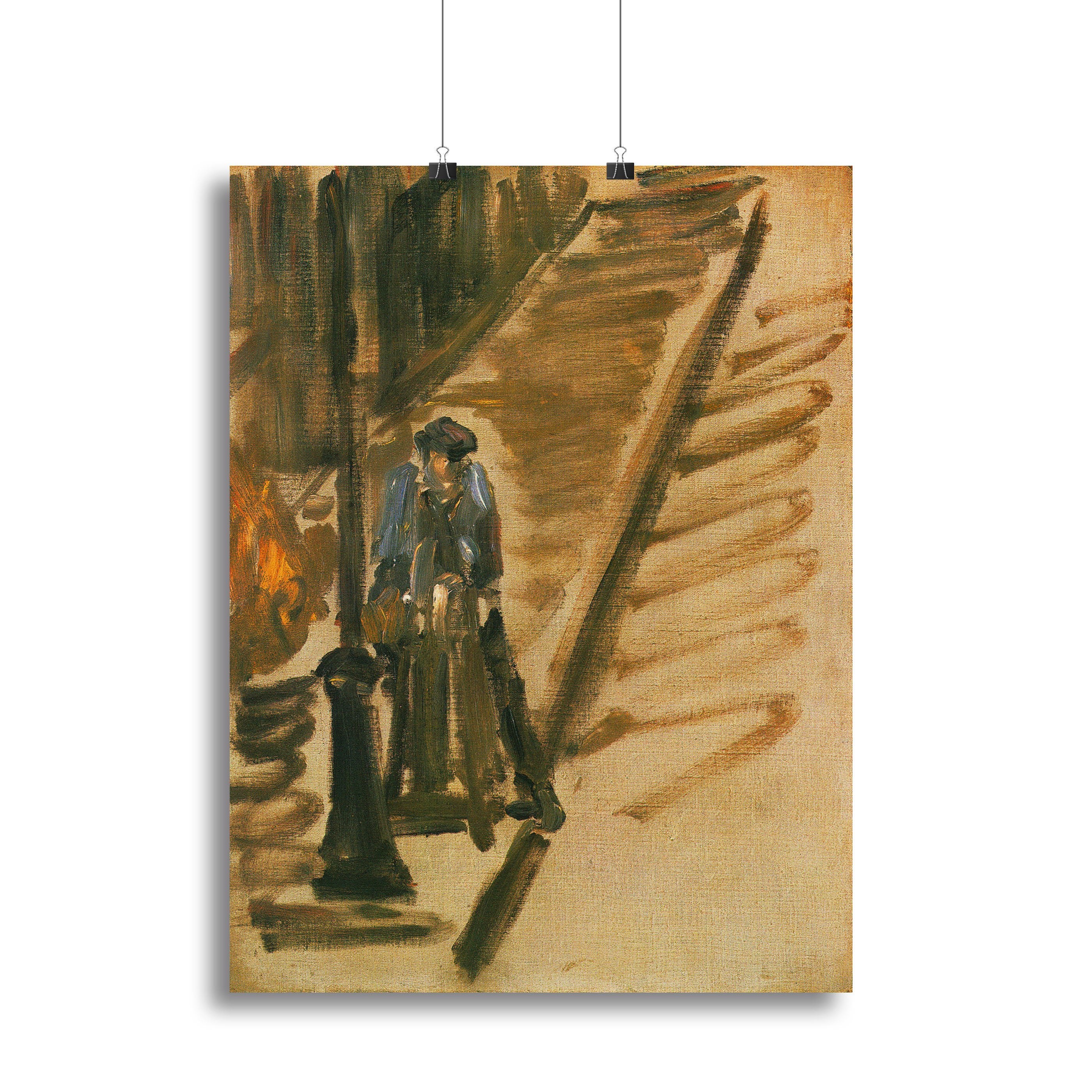 Rue Mossnier with Knife Grinder by Manet Canvas Print or Poster