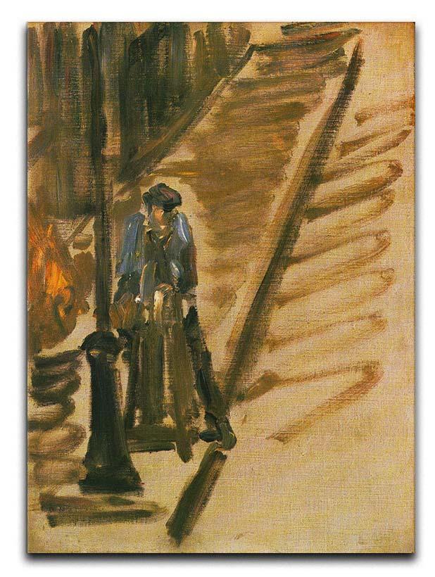 Rue Mossnier with Knife Grinder by Manet Canvas Print or Poster  - Canvas Art Rocks - 1