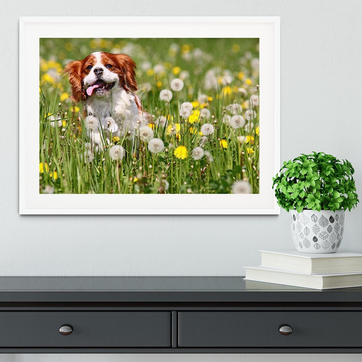Running dog Framed Print - Canvas Art Rocks - 5