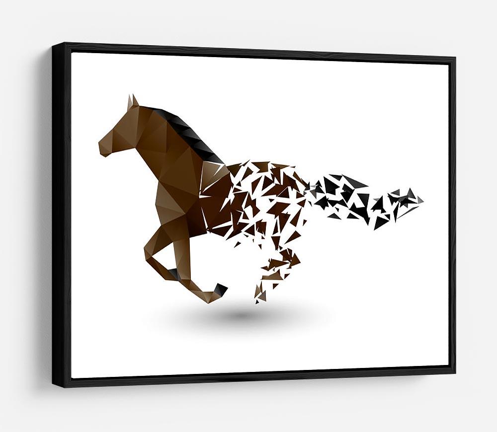 Running horse from the collapsing grounds HD Metal Print - Canvas Art Rocks - 6