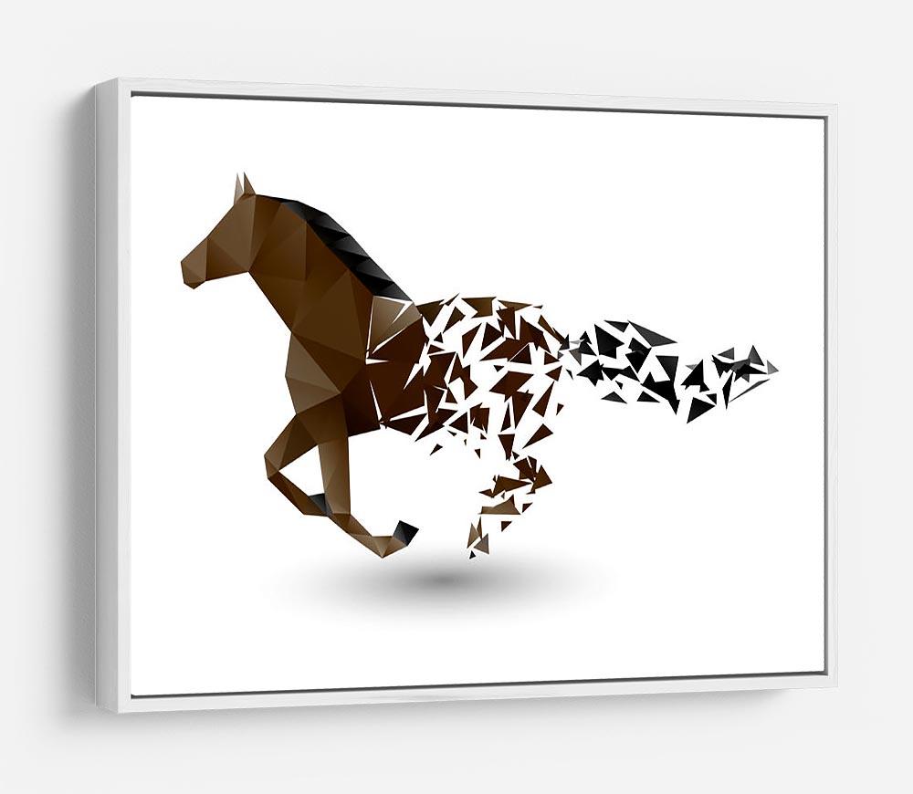 Running horse from the collapsing grounds HD Metal Print - Canvas Art Rocks - 7