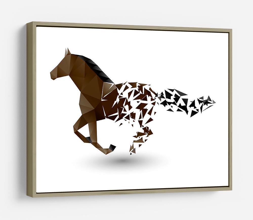 Running horse from the collapsing grounds HD Metal Print - Canvas Art Rocks - 8