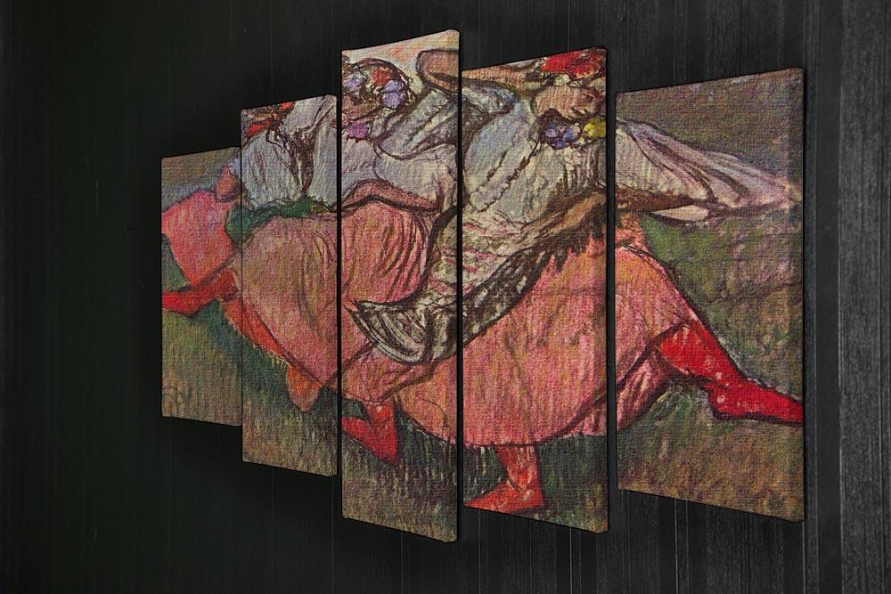 Russian Dancers by Degas 5 Split Panel Canvas - Canvas Art Rocks - 2