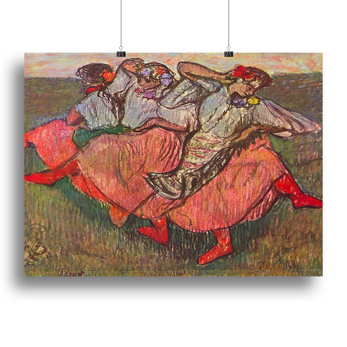 Russian Dancers by Degas Canvas Print or Poster