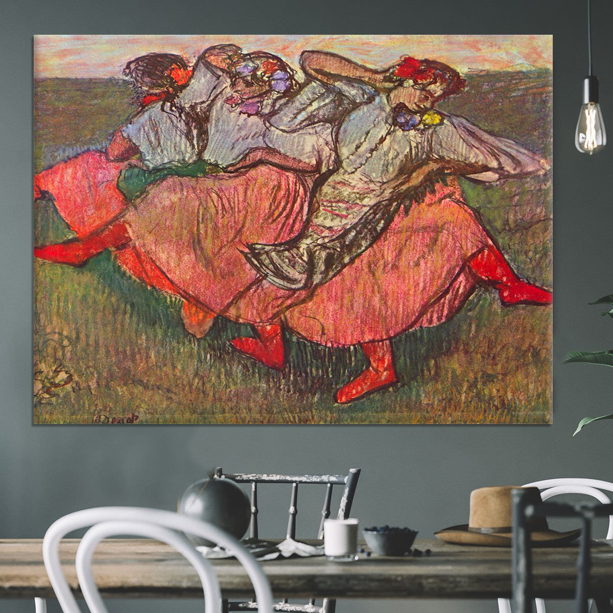 Russian Dancers by Degas Canvas Print or Poster