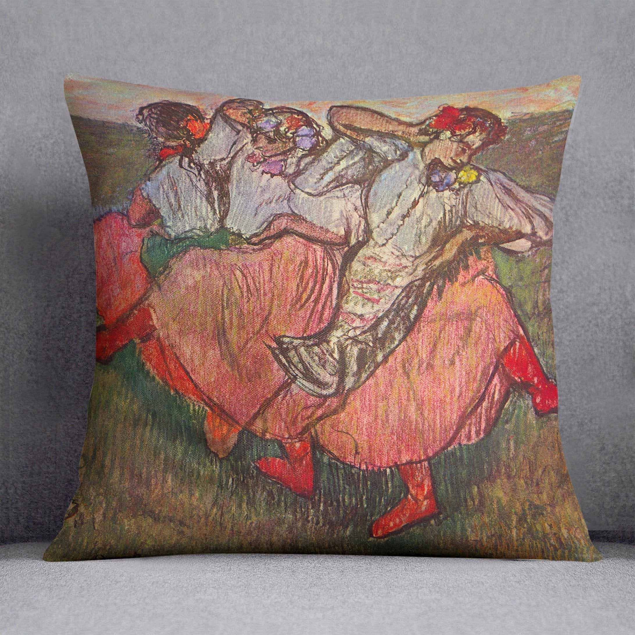 Russian Dancers by Degas Cushion