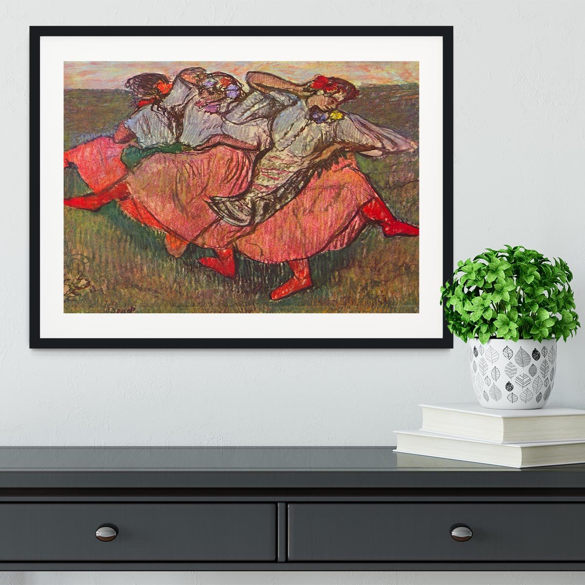 Russian Dancers by Degas Framed Print - Canvas Art Rocks - 1