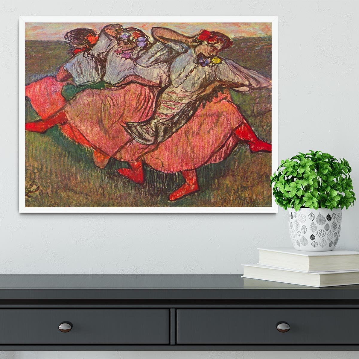 Russian Dancers by Degas Framed Print - Canvas Art Rocks -6