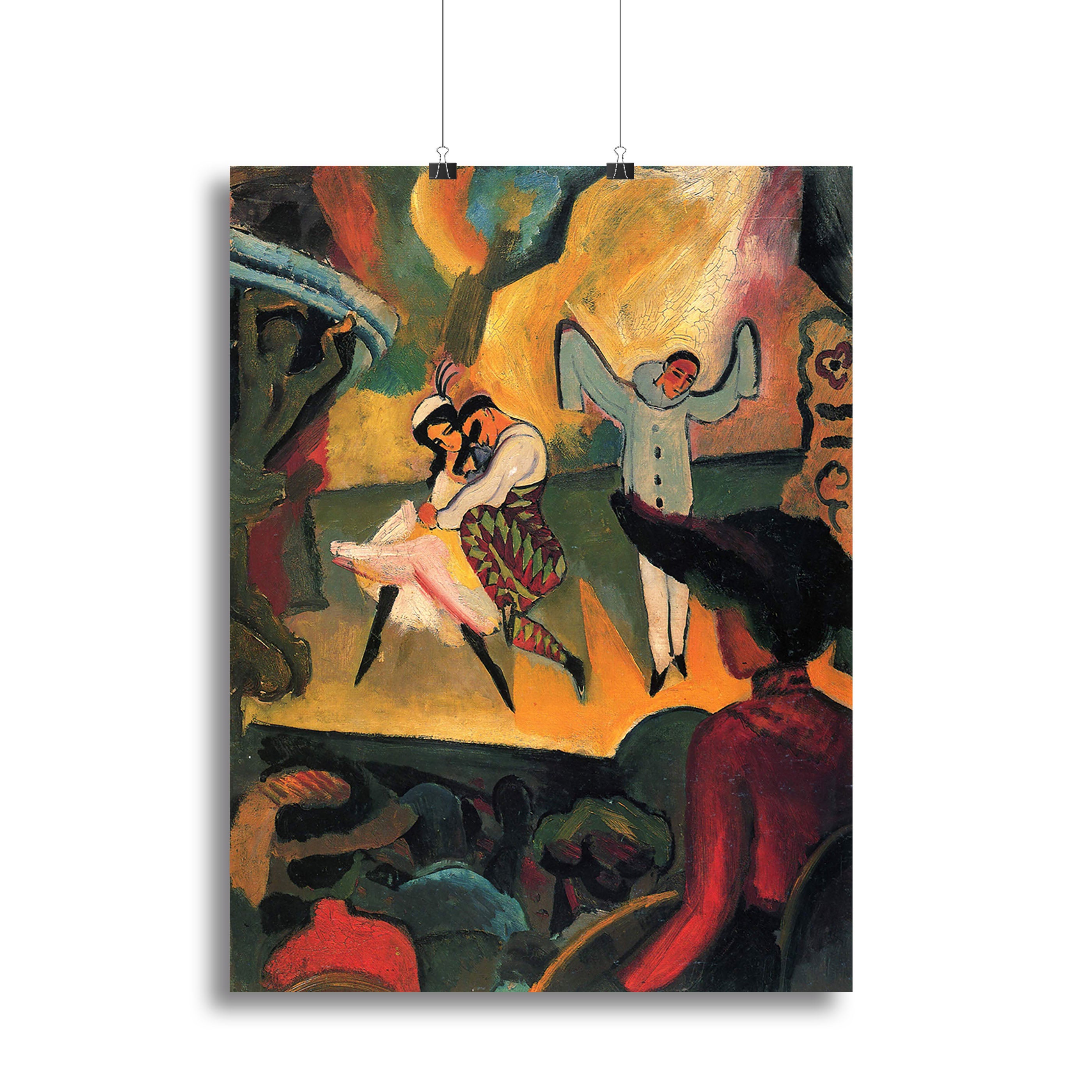 Russian ballet by Macke Canvas Print or Poster - Canvas Art Rocks - 2