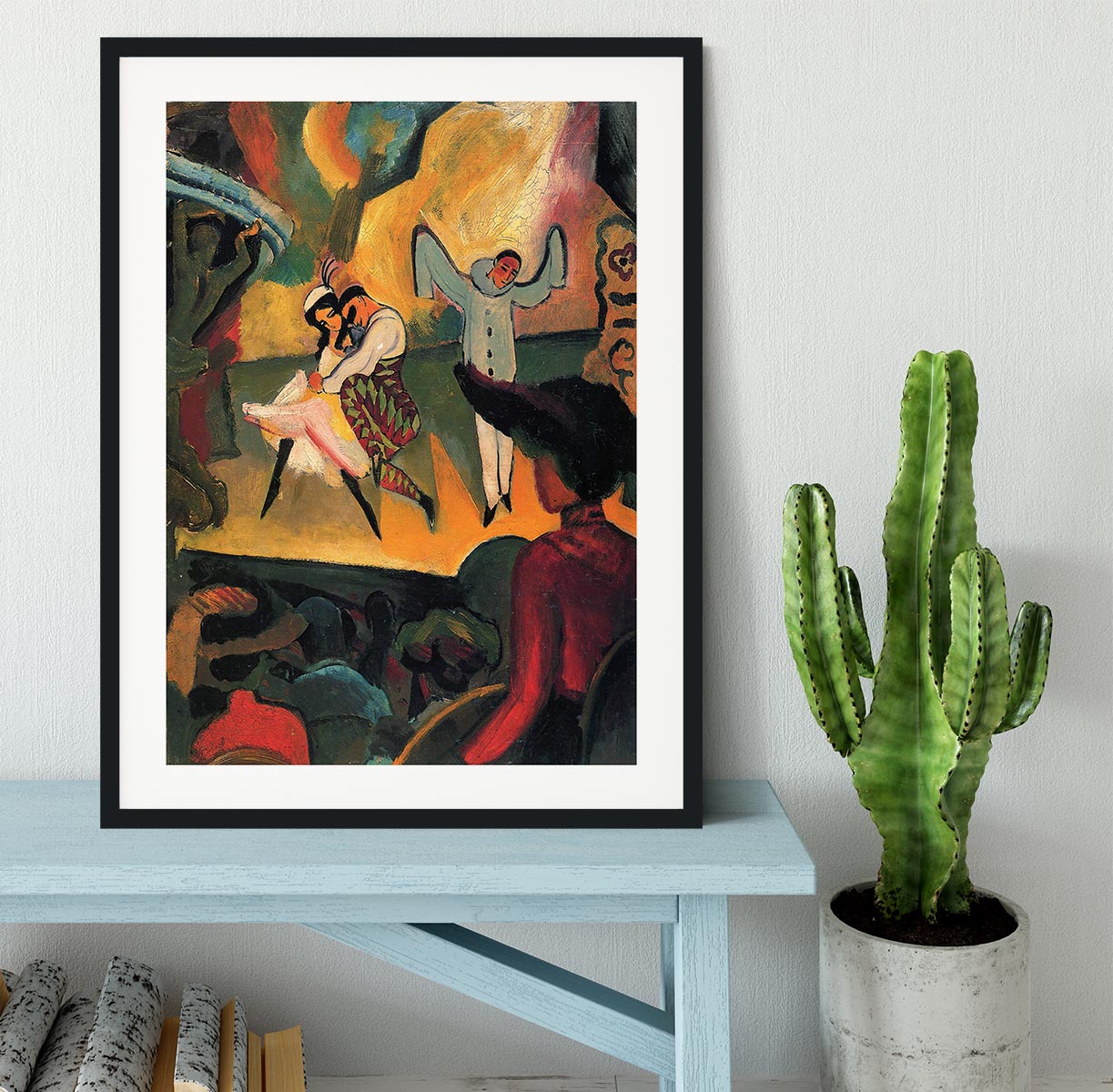 Russian ballet by Macke Framed Print - Canvas Art Rocks - 1