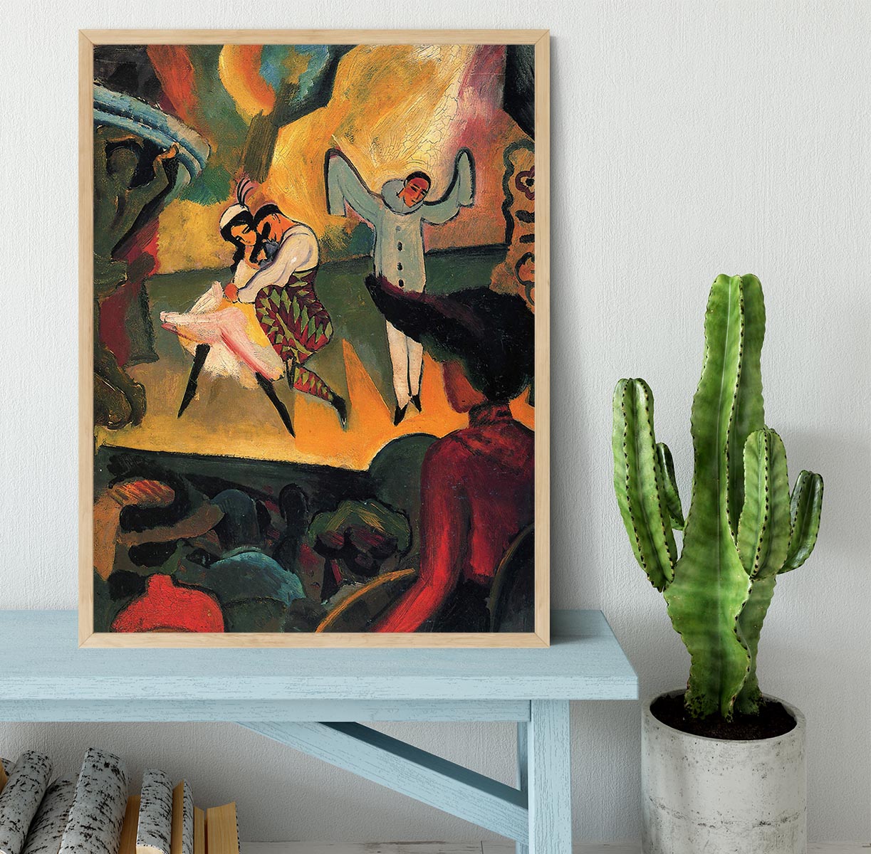 Russian ballet by Macke Framed Print - Canvas Art Rocks - 4