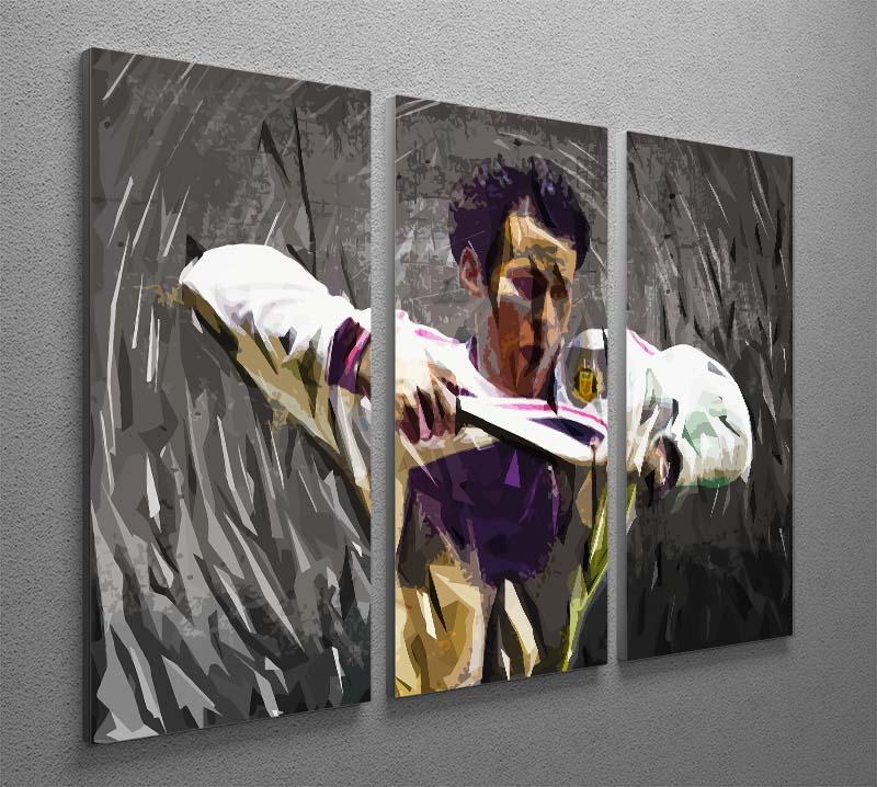 Ryan Giggs 3 Split Panel Canvas Print - Canvas Art Rocks - 2
