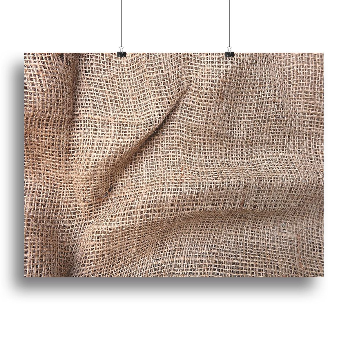 Sackcloth textured Canvas Print or Poster