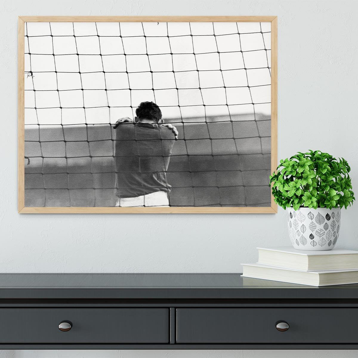 Sad Goalkeeper Framed Print - Canvas Art Rocks - 4