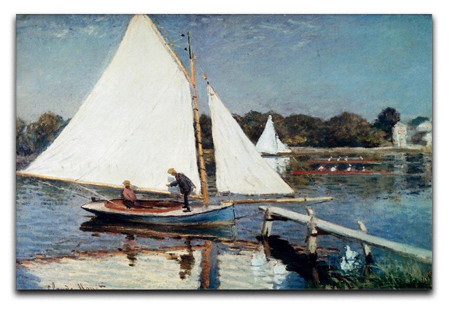 Sailing At Argenteuil 2 by Monet Canvas Print & Poster  - Canvas Art Rocks - 1