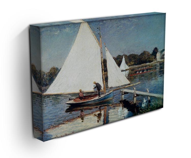 Sailing At Argenteuil 2 by Monet Canvas Print & Poster - Canvas Art Rocks - 3