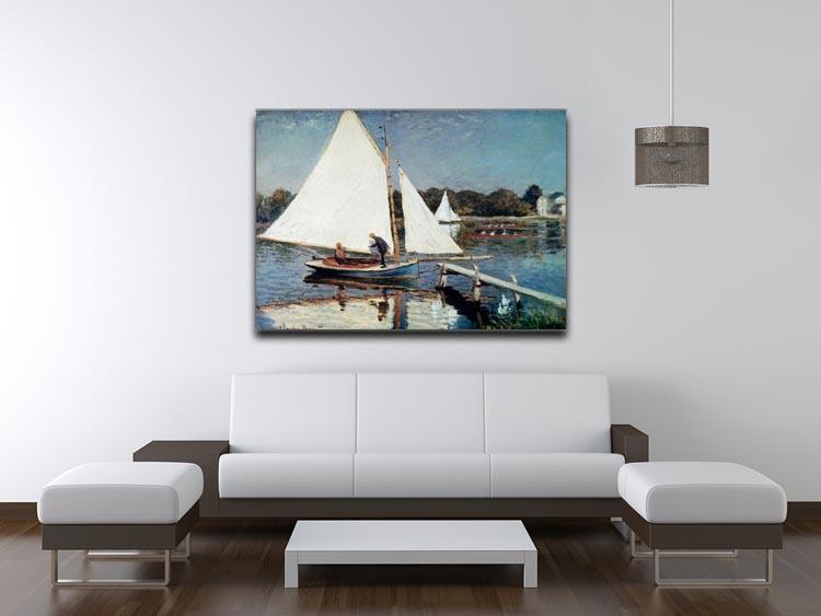 Sailing At Argenteuil 2 by Monet Canvas Print & Poster - Canvas Art Rocks - 4