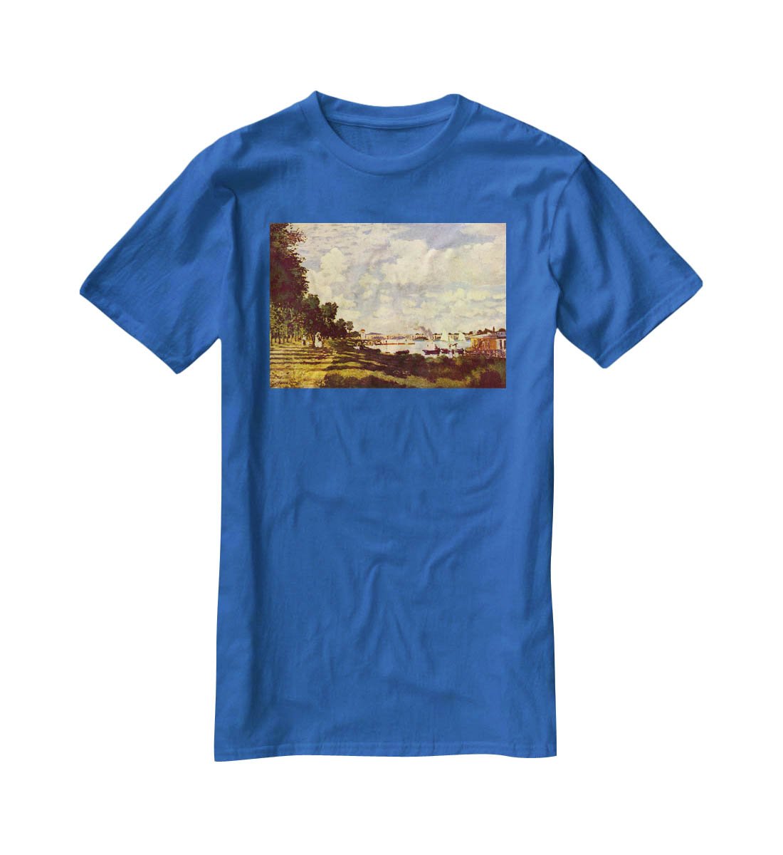Sailing at Argenteuil by Monet T-Shirt - Canvas Art Rocks - 2