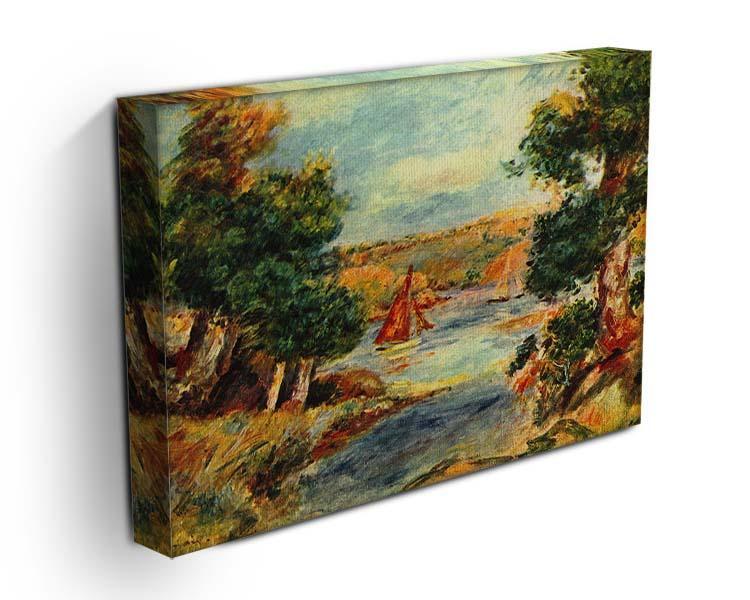 Sailing boats in Cagnes by Renoir Canvas Print or Poster - Canvas Art Rocks - 3