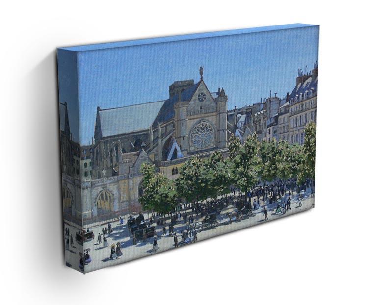 Saint Germain Auxerrois Paris 1867 by Monet Canvas Print & Poster - Canvas Art Rocks - 3