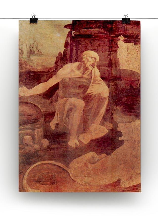 Saint Hieronymus by Da Vinci Canvas Print & Poster - Canvas Art Rocks - 2
