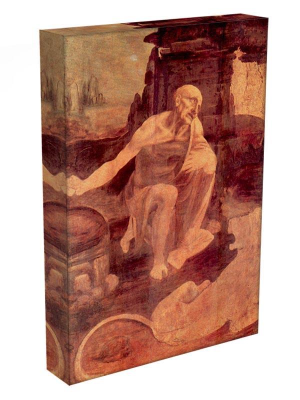 Saint Hieronymus by Da Vinci Canvas Print & Poster - Canvas Art Rocks - 3