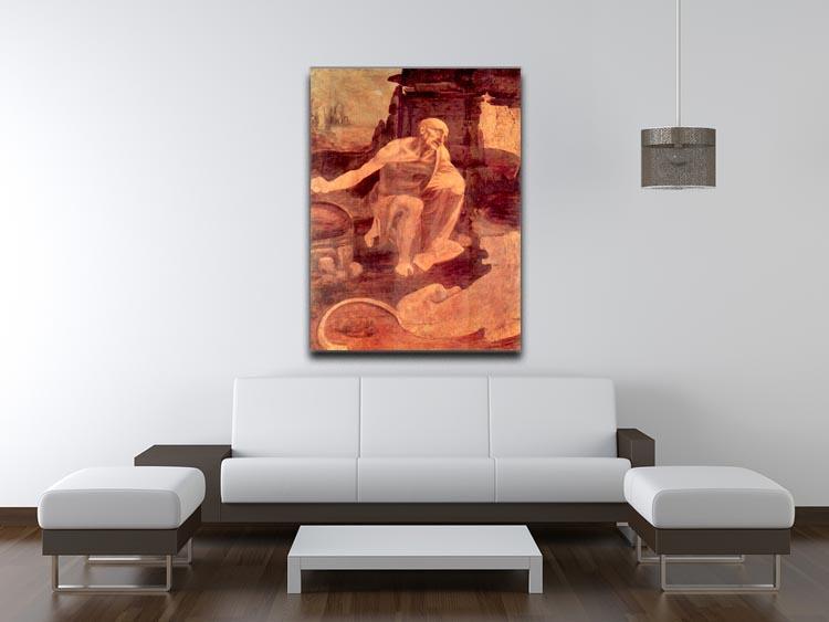 Saint Hieronymus by Da Vinci Canvas Print & Poster - Canvas Art Rocks - 4