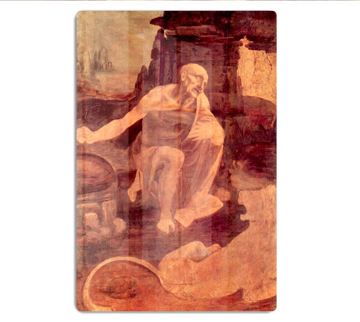 Saint Hieronymus by Da Vinci HD Metal Print