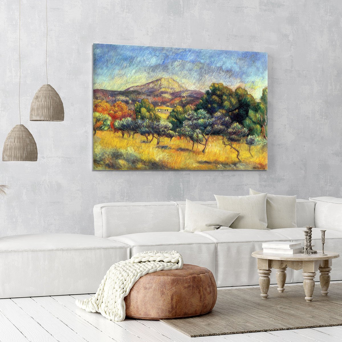 Sainte Vicoria Mountain by Renoir Canvas Print or Poster