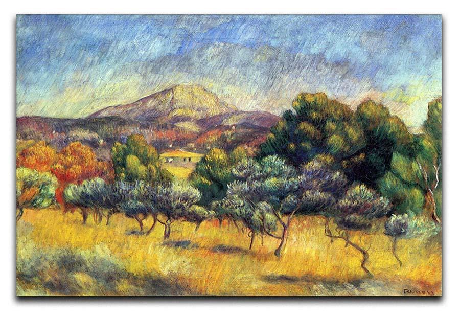 Sainte Vicoria Mountain by Renoir Canvas Print or Poster  - Canvas Art Rocks - 1