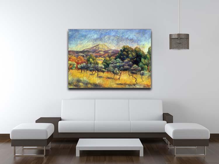 Sainte Vicoria Mountain by Renoir Canvas Print or Poster - Canvas Art Rocks - 4