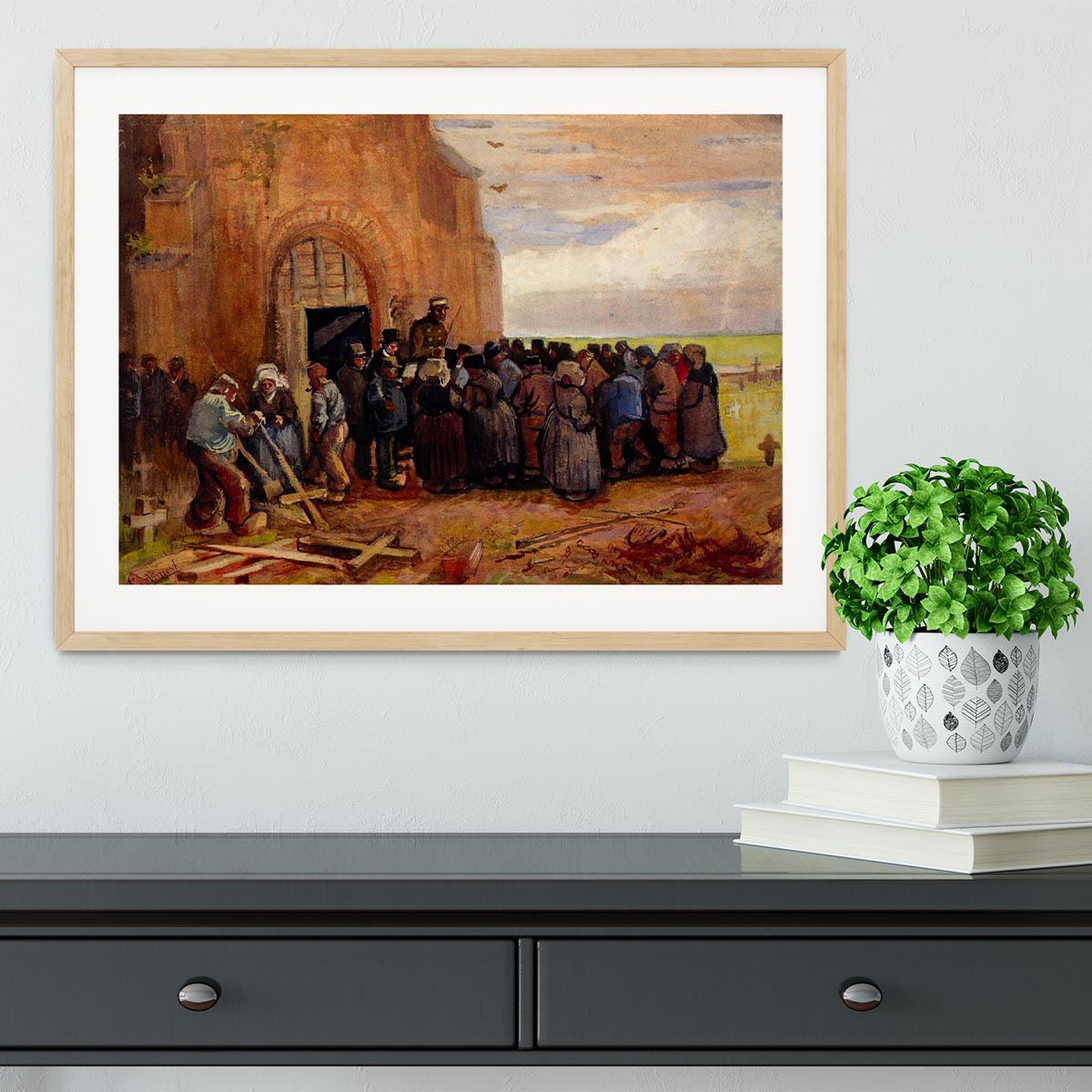 Sale of Building Scrap by Van Gogh Framed Print - Canvas Art Rocks - 3