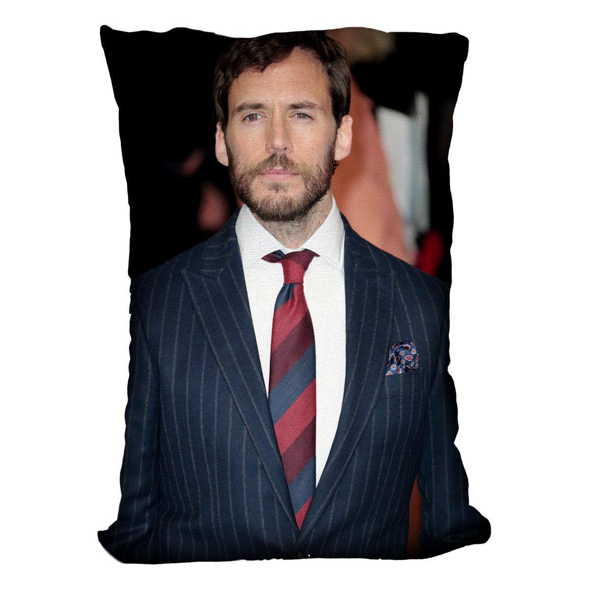 Sam Claflin Cushion - Canvas Art Rocks - 4