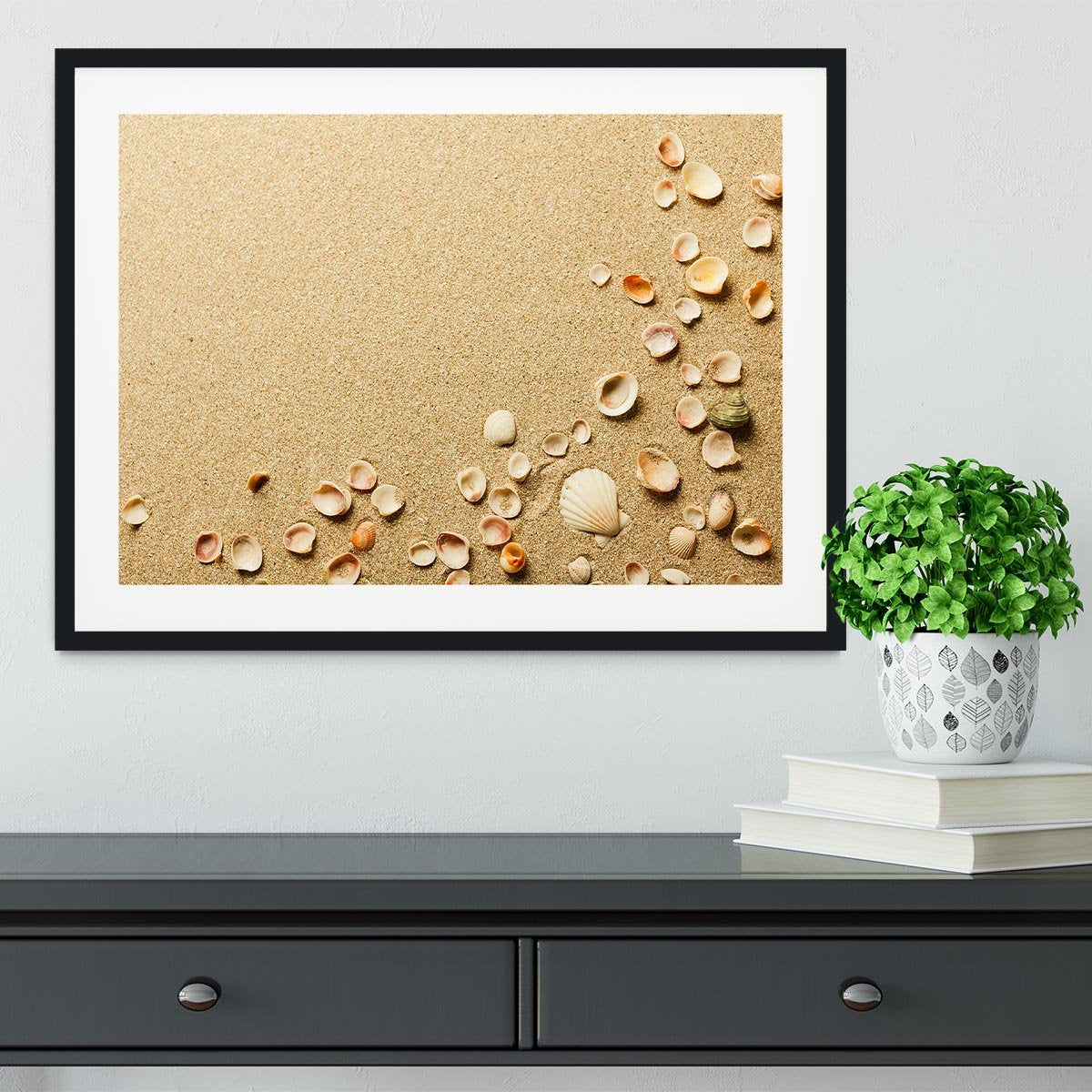 Sand Framed Print - Canvas Art Rocks - 1