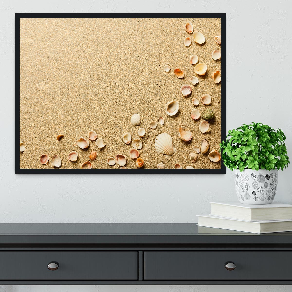 Sand Framed Print - Canvas Art Rocks - 2