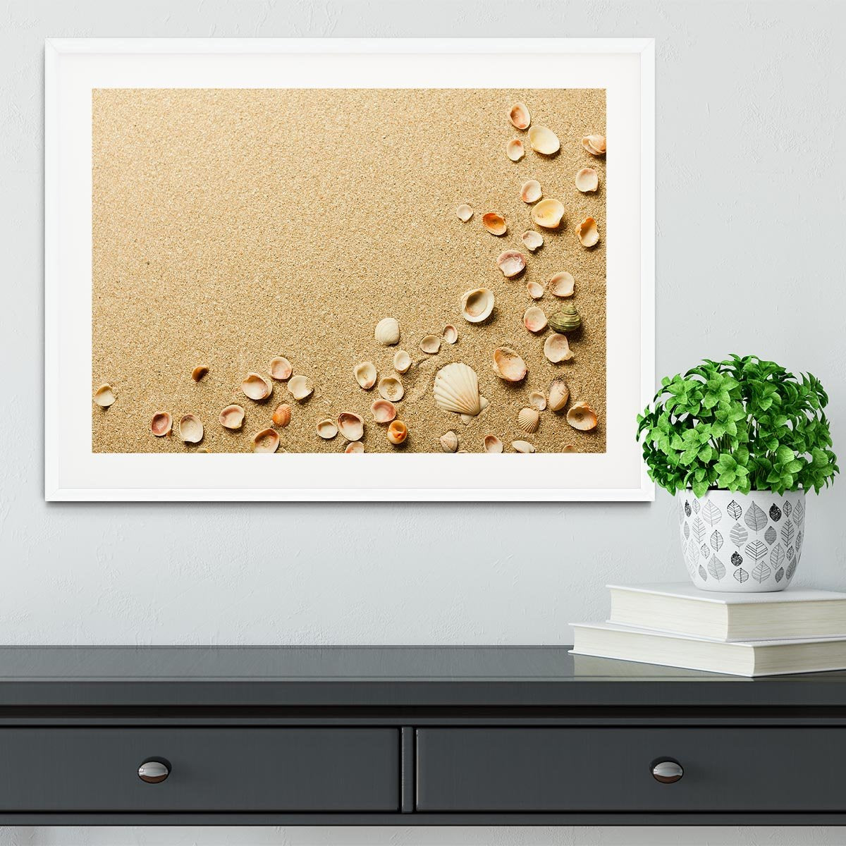 Sand Framed Print - Canvas Art Rocks - 5