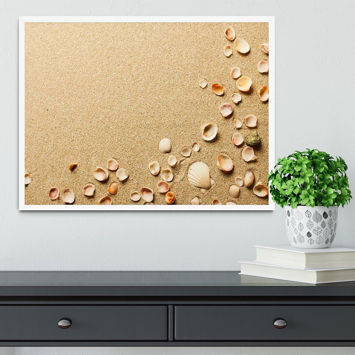 Sand Framed Print - Canvas Art Rocks -6