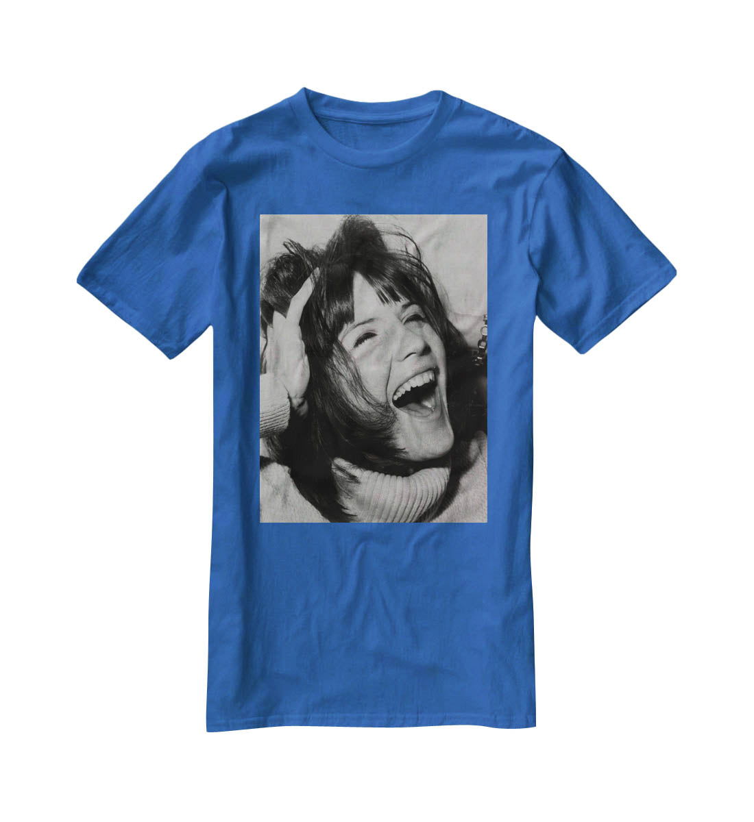 Sandie Shaw laughing T-Shirt - Canvas Art Rocks - 2