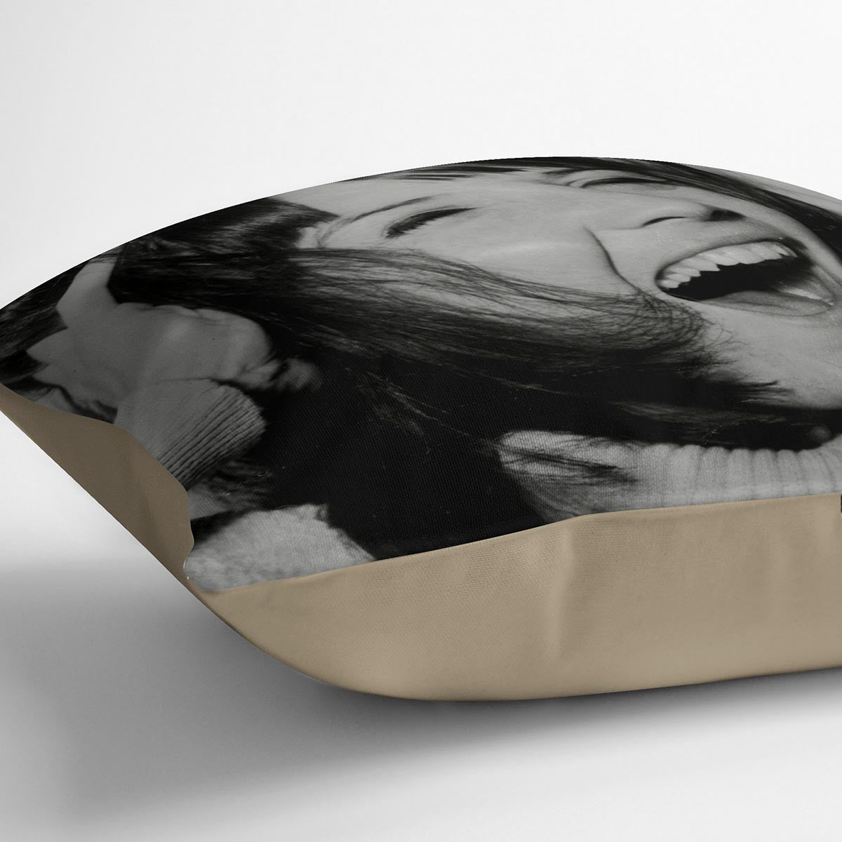 Sandie Shaw laughing Cushion