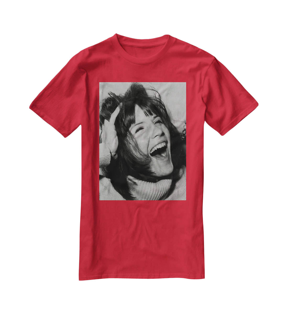 Sandie Shaw laughing T-Shirt - Canvas Art Rocks - 4