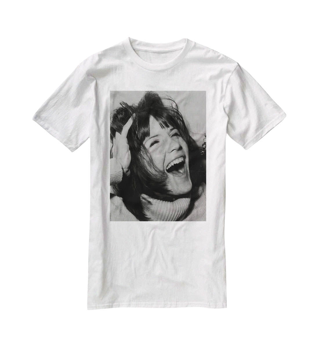 Sandie Shaw laughing T-Shirt - Canvas Art Rocks - 5